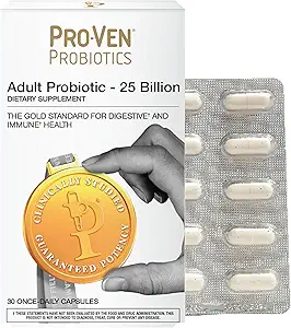 [BRSRAGQQPJYW2AY2] Ultimate Probiotic for Adults | 50 Billion CFU | Supports Digestion, Immunity & Healthy Weight | 30 Multi-Strain Probiotics Capsules | Vegetarian, Gluten-Free, Lactose-Free