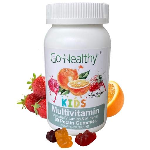 [BRSWGYDYOQJWMYLJ] Go Healthy Kids Multivitamin Gummies with Vitamin C D3 Zinc – Immune Support Gummies, Kosher, Halal, Non GMO, No Gelatin, Sugar Alcohol Free, Kids Daily Vitamins for Picky Eaters - 30-60 Servings