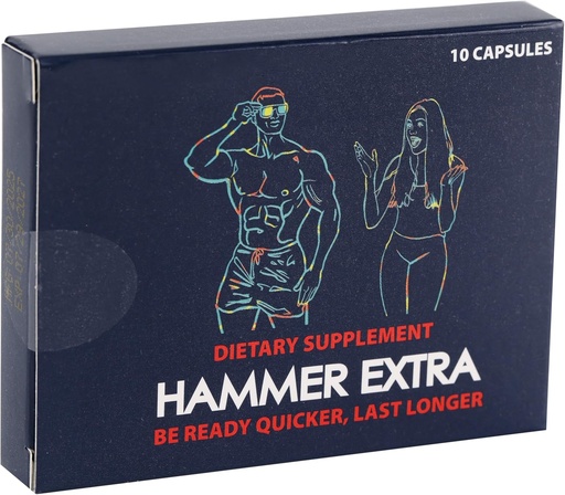 [BRSROFI7OAMR6EL5] Hammer Extra Fast Acting Male Performance Supplement för Män | Horny Goat Weed, Tongkat Ali, Ginseng, Maca, Tribulus, Ashwagandha, Vitamin B6 & Magnesium | Energi, Stamina & Endurance Support
