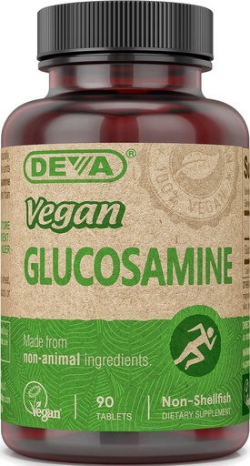 [BRSWIYQ7PN7WC3QV] DEVA Vegan Vitamins Glucosamine Tablets, 90-Count Bottle