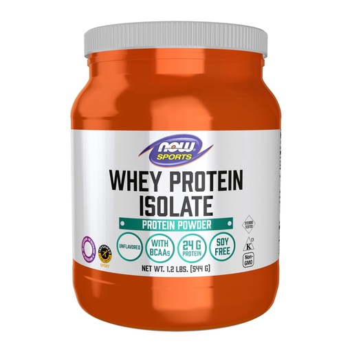 [BRSWIY32BQPBKGYZ] NOW Foods Sports Nutrition, Whey Protein Isolate, 25 g With BCAAs, Unflavored Powder, 1.2-Pound