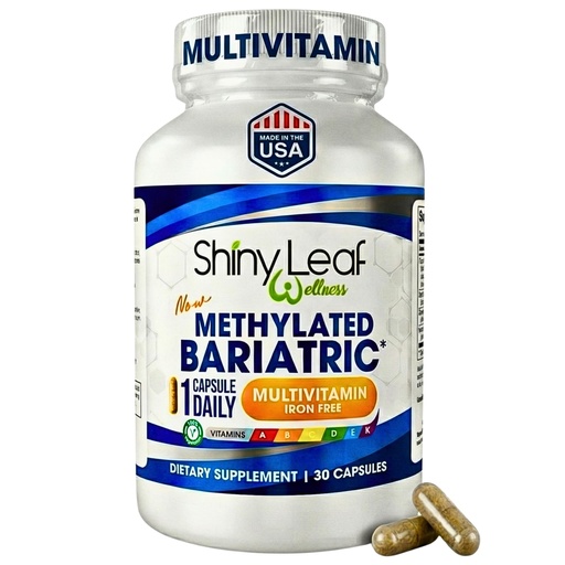 [BRSRMGQLCUBGKDL5] Bariatric Multivitamin Without Iron - Methylated B12 & Folate for Gastric Bypass & Sleeve Surgery | ASMBS Compliant | 1 Daily Capsule, 21 Nutrients | Made in USA, 30 Count