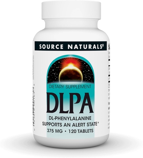 [BRSWIYT3OMAGAAIV] Source Naturals DLPA DL-Phenylalanine, Supports an Alert State* - 375 mg -120 Tablets
