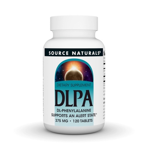 [BRSWIYT3OMAGAAIV] Source Naturals DLPA DL-Phenylalanine, Supports an Alert State* - 375mg - 120 Tablets