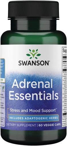 [BRSWKYQDB4OR6CT2] Swanson Adrenal Essentials 60 Veg Capsules