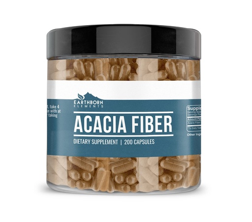 [BRSW2BQ7OQJWYCLD] Earthborn Elements Acacia Fiber 200 Capsules, Pure & Undiluted, No Additives