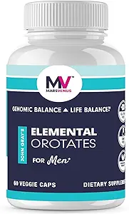 [BRSROZIFDIPAY33A] MARS VENUS Stress Relief Supplement with Lithium Orotate Ashwagandha Saffron Berberine Rhodiola Bacopa Fulvic Minerals - Elemental Orotates Mood Support Capsules for for Men - 60 Count