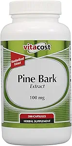 [BRSWIZQROEBBYEDK] Vitacost Pine Bark Extract - Standardized to 95% OPC -- 100 mg - 200 Capsules
