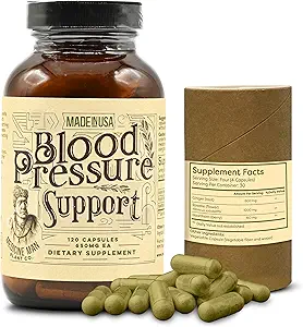 [BRSROAA3DN5W2FLX] Medicine Man Plant Co. Blood Pressure Support 120 Capsules - Natural Herbal Pills with Hawthorn, Rosella Hibiscus, and Ginger - Organic and Herbal Supplement