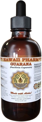 [BRSWIGIFAQMBAHDY] Guarana Liquid Extract, Guarana (Paullinia Cupanais) Tincture Supplement 4 oz