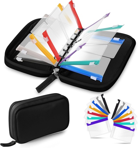 [BRSROFI3AUHAAD3V] Water-Proof Pill Pouch Set, Weekly Organizer 2 Times a Day, Loose-Leaf Storage With Color-Coded Medicine Pouches, Reusable Travel Medicine Organizer, Zippered