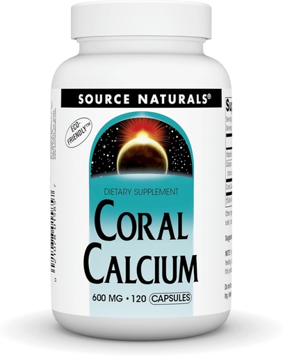 [BRSWIY35BN4BECQZ] Source Naturals Coral Calcium - 600mg - 120 Capsules