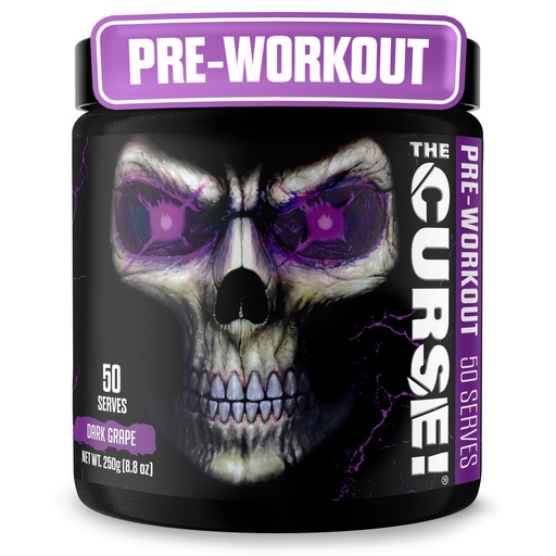 [BRSWYZQ7A5YQKG36] JNX SPORTS The Curse! Dark Grape Pre Workout Powder with Creatine – Extreme Energy Preworkout for Men & Women – 50 Servings – L Citrulline, Beta Alanine & Caffeine for Pump, Strength & Focus