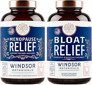 [BRSROCY5BANGEHIY] WINDSOR BOTANICALS Menopause Supplements and Bloat Relief Probiotic - Female Helath Bundle