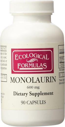 [BRSWIYI5CVYG2E3Y] Formules écologiques Monolaurin 600mg 90 Capsules