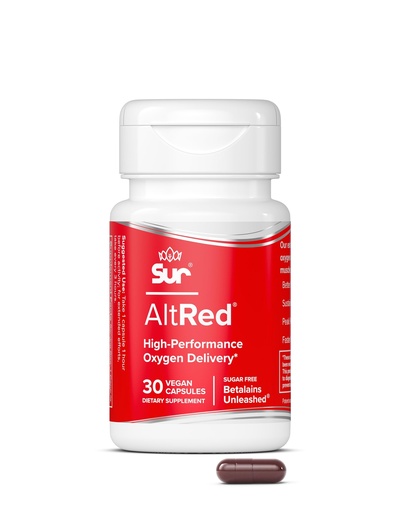 [BRSWYBQKBEORGHTD] Sur AltRed Beet Root Capsules for Muscle Recovery and Sports Nutrition - 25% Betalain Extract Pre Workout & Nitric Oxide Supplement for Endurance Athletes