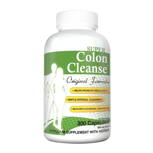 [BRSW2BA3OYPBQ2DO] Health Plus Super Colon Cleanse Original Formula (1990-2025), 300 Capsules, 6 Cleanses - Digestive Support, Constipation Relief with Psyllium Husk and Senna Leaf