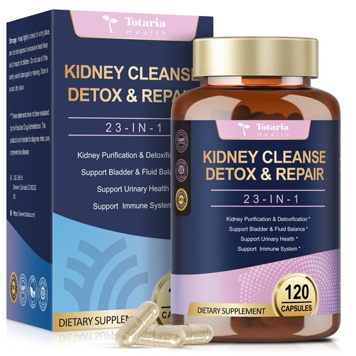 [BRSRA2YDCUJRUELZ] Kidney Cleanse Detox & Repair, Advanced Kidney Support Supplement - Cranberry & Chanca Piedra Pills for Bladder Control, Urinary Pain Relief, Cranberry Urinary Tract Health, Kidneey Stones Dissolver