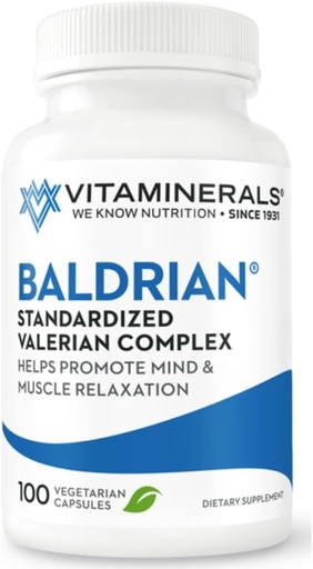 [BRSWGGQ2CANGODYU] Vitaminerals 33 Baldrian® Original Natural Relaxing Support Standardized Valerian (100)