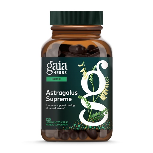 [BRSWGCYFBANQAH3X] Gaia Herbs Astragalus Supreme - Immune & Antioxidant Support* - Herbal Supplement with Astragalus Root, Schisandra Berry & Ligustrum - 120 Vegan Liquid Phyto-Caps (60 Servings)