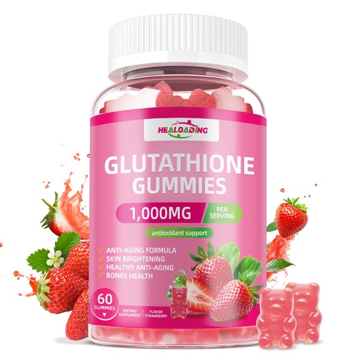 [BRSRAAAKO4JRYYIV] Glutathione Supplement Collagen Gummies: L-Glutamine Contains Marine Collagen Vitamins C, E, D&B12 Glutathione Gummies 1000mg for Anti-Aging Formula and Strengthen Bones