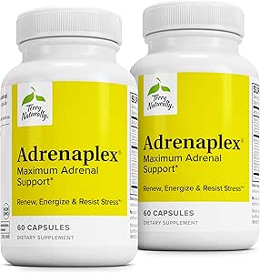 [BRSWKFA6BJYWOHDI] Terry Naturally Adrenaplex - Adrenal Gland Function Supplement - Glandular Support with Vitamins C & B6 - Supports Healthy Adrenal Function - Keep Out of Reach of Children - 60 Capsules (Pack of 2)