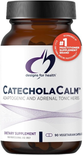 [BRSWIYQPAQPBMHD2] Progetti per la salute CatecholaCalm - Erbe adaptogene + Vitamine per l'umore, Supporto calmo con L-teanina, Fiore della passione + Phosphatidylserine - Supplemento non OGM (90 capsule)