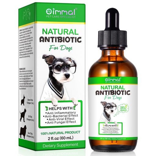 [BRSRAGI3DMDQK2TU] Dog Antibiotics, Natural Antibiotics for Dogs, Dog Multivitamin Herbal Supplements 60ml