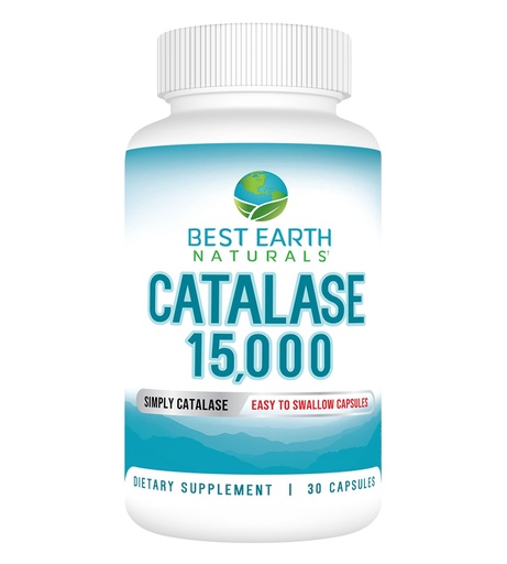 [BRSWYHQLCF6RM3Q3] Best Earth Naturals Catalase Supplement 15,000 - Hair Supplements for Strong Hair - 30-Day Supply
