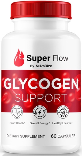 [BRSRAAQCCEFGOHL7] NutraRize Super Flow Glycogen, SuperFlow Glycogen Support Capsules, Super Flow Glyco Optimizer, Official SuperFlow Glyco Optimiser Caps, Super Flow Detox Cleanse, Super Flow Glycol (60 Capsules)