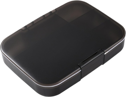 [BRSRA2YHDEGQY332] Large Pill Organizer 9 Compartments Pill Case Moistureproof Pill Box with Removable Partition Portable Tablet Box for Fish Oil, Vitamin Supplements Tool