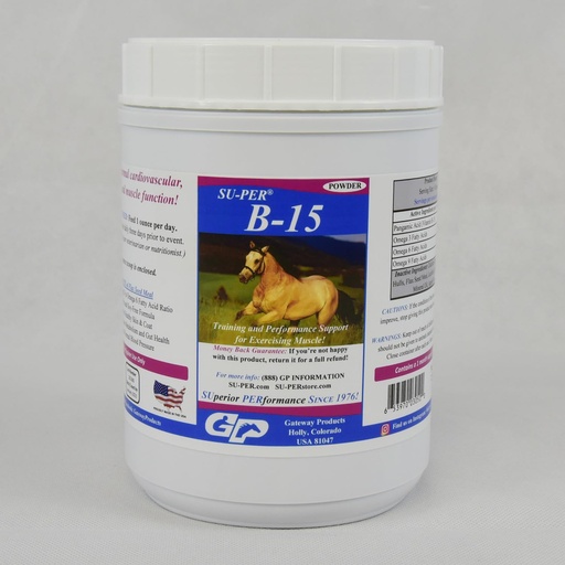 [BRSROHYZBYDQYA3B] SU-PER B-15 Vitamin Supplement for Horses - Equine Vitamin B-15 Powder for Performance Support - 2.5 Pounds