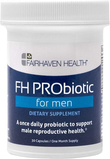 [BRSWY2QZOQCGCD3Z] Fairhaven Health FH PRObiotic for Men | Male Fertility Supplement | 6 Probiotic Strains to Support Male Fertility | Gluten and Soy Free | 1 Month Supply