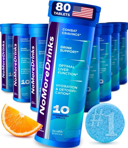 [BRSRAFL4OUORMFLF] NoMoreDrinks Anti Alcohol Craving Suplemento  Liver Detox " Combat Cravings ¦ Energy Support Alcohol Replacement Drink ¦ Organic Milk Thistle Suplemento " Dandelion Root " 5HTP  durable (80) Energy Pills