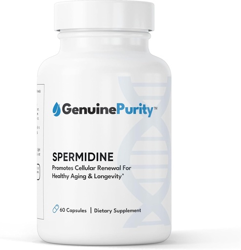 [BRSROAAKBN6G23Y7] Liposómico Spermidine 8mg | Extracto de trigo Spermidine-Rich | para mulleres e homes para promover a renovación celular para un envellecemento saudable | Gluten Free, Vegan, USA Made, Non-GMO | 60 cápsulas