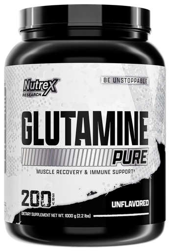 [BRSWIFI5BIJRUE3G] Nutrex Research L-Glutamine Powder - 200 Servings - Pure Unflavored, Non-GMO & Gluten Free