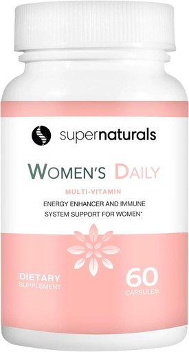 [BRSWYHA3BANBGDTD] Super Naturals Health, Multivitamin for Women, Immune Defense Supplement Multivitamin Capsules, Vegan Supplements for Women - 60 Capsules