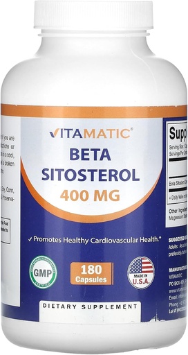 [BRSWYCQZOABBEELL] Beta Vitamatic SItosterol 400 mg 180 cápsulas