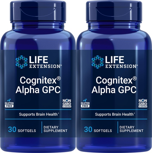 [BRSWIZQDCFYQ4FT6] Life Extension Cognitex Alpha GPC, 30 Softgels (Pack of 2)