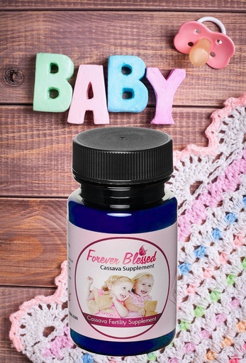 [BRSWICYKDIOBQEQZ] 1 Month Supply Organic Cassava Root - Fertility Supplement for Twins - Vitamin for a Natural Pregnancy