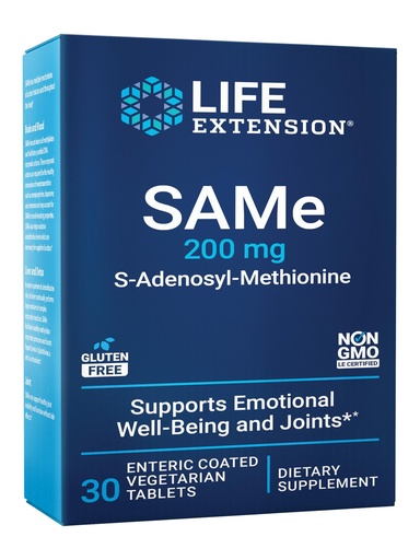 [BRSWGEARCICB6C3Z] Life Extension Same, Mood, Joint & Liver Support, Gluten-Free, Non-GMO, Vegetarian, 30 Tablets