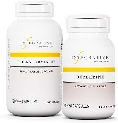 [BRSROCY3O57QGYDD] Integrative Therapeutics Bundle with Berberine, 60 Capsules & Theracurmin HP, 120 Capsules - Berberine for Metabolic Support* - Theracurmin Supplement That's 27x More Bioavailable*