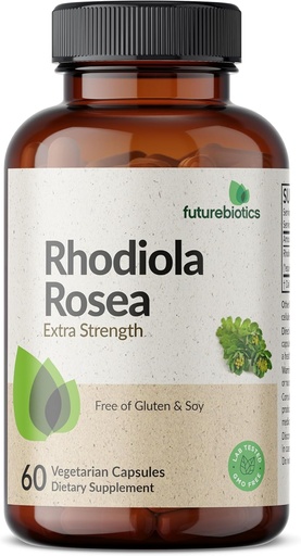 [BRSROBL6OUMBMH3U] Futurebiotics Rhodiola Rosea Powder Adaptogenic Herb Vegetarian Capsules, 60 count