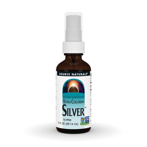 [BRSWIYTQAYIRWAD4] Source Naturals Ultra Colloidal Silver - Liquid Supplement for Immune System Support - 10 ppm - 2 oz