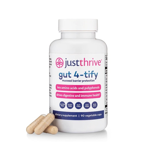[BRSWYHTQCMBB43DB] Just Thrive Gut 4-tify - Gut Health Supplements for Women and Men - Anti Bloat, 90 Vegetable Capsules