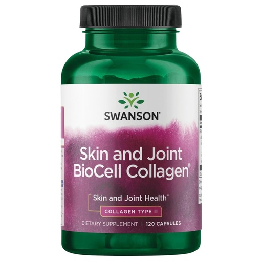 [BRSW2GT5OIOQYAY2] Swanson Chicken Sternum Cartilage - Collagen Type II 500mg 120 Capsules