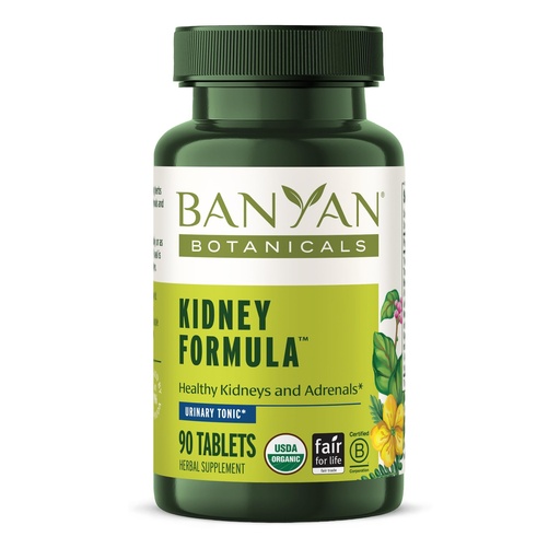 [BRSWIYQYO54GYAD2] Banyan Botanicals Organic Kidney Formula–Urinary Tract Support & Detox Supplement–Gokshura & Punarnava for Fluid Balance & Systemic Cleansing–Cooling Genitourinary Tonic-90 Tablets-USDA Organic
