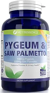 [BRSRMCT3BUHWOHQ2] Pygeum and Saw Palmetto 200 Capsules - 100mg Pygeum & 320mg Saw Palmetto - Men’s Health - Prostate & Urinary Health Supplement