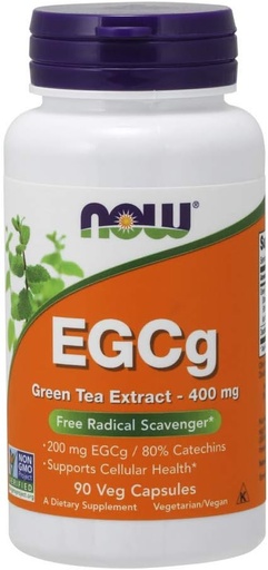 [BRSWIY3QB4NQ2EQV] NOW Foods Supplements, EGCg Green Tea Extract 400 mg, Free Radical Scavenger *, 90 Veg Capsules