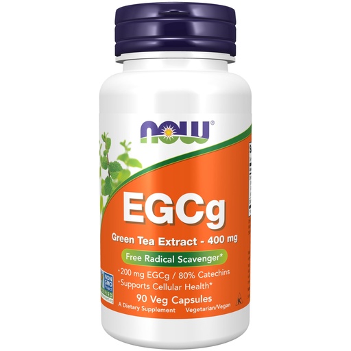 [BRSWIY3QB4NQ2EQV] NOW Foods Supplements, EGCg Green Tea Extract 400 mg, Free Radical Scavenger*, 90 Veg Capsules